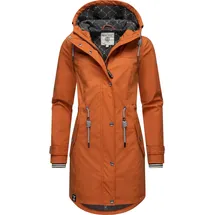 Peak Time "L60042", Damen, Gr. XXXL (46), rot (rotbraun), Obermaterial: 100% Polyurethan, Futter 1: 100% Polyester, Futter 2: 60% Baumwolle, 40% Polyester, Wattierung: 100% Polyester, modisch, tailliert ca.
