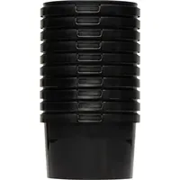 Benbow Eimer mit Deckel 0,5l Schwarz 10x 0,5 Liter