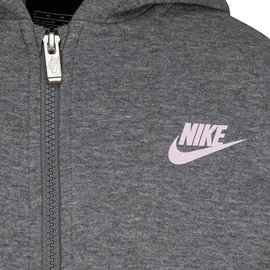 Nike Kids Nike Mädchen Club Hoodie Sweatshirt, GEH - Grey Heather, 2-3 Jahre