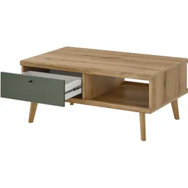 INOSIGN Couchtisch "MAVAS", grün (evoke eiche dekor, salbei, evoke eiche dekor), B:107cm H:46cm T:67cm, Tische, Couchtisch, in moderner Trendfarbe, Breite 107 cm