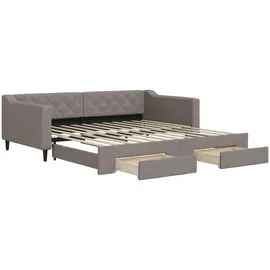 vidaXL Tagesbett 100 x 200 cm Taupe