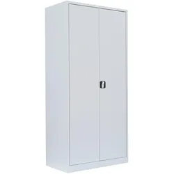 SET 1x Flügeltürenschrank 5 OH und 1x Aktenregal 4,5 OH, lichtgrau 530410