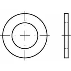 ISO 7092 Flache Scheibe Messing 16mm