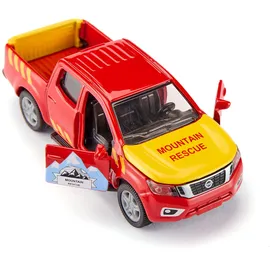 Siku 2570 - Nissan Navara mit Helikopter Rot/Gelb 1:50