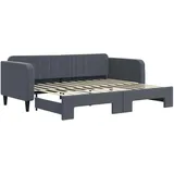 vidaXL Tagesbett 90 x 200 cm Dunkelgrau