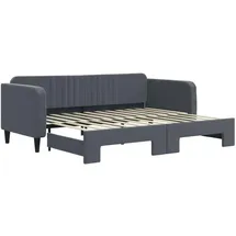 vidaXL Tagesbett 90 x 200 cm Dunkelgrau