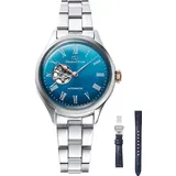 Orient Star Contemporary Semi Skeleton Limited Edition SET Damenuhr - Silber/Blau