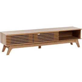 Beliani Toledo TV-Möbel 180 x 40 x 44 cm Braun Holzwerkstoff