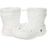 Crocs Classic Lined Neo Puff Boot Stiefel, White/White, 39/40 EU