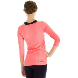 Winshape Damen 3/4-Arm Shirt Ws4 neon coral, L