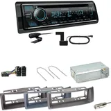 Kenwood KDC-BT760DAB Bluetooth DAB USB Einbauset für Renault Megane Scenic 1