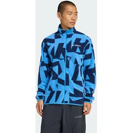 adidas Terrex Multi Printed Fleecejacke Blau L