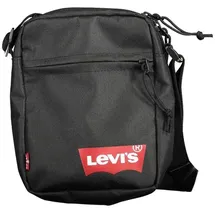 Levi's Men's Mini Crossbody Solid (Red Batwing) Cross Bag, Regular Black, One Size
