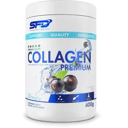 SFD Nutrition Collagen Premium Pulver zur Herstellung von Getränken mit Kollagen Geschmack Blackcurrant 400 g