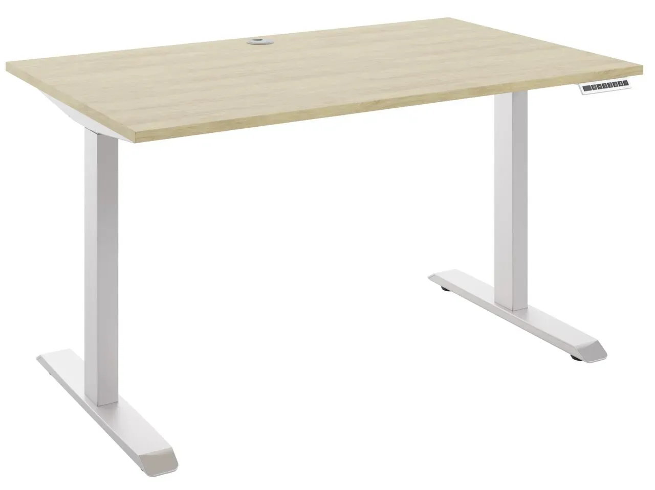 Manjana E-Schreibtisch 2-motorig OHIO - B/H/T ca. 130,00x74,20x68,00