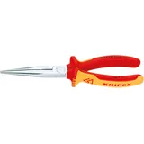 Knipex Flachrundzange mit Schneide verchromt 200 mm