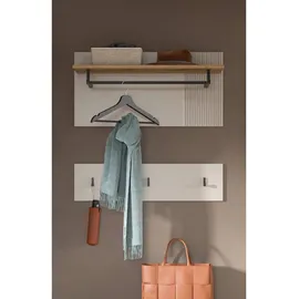 Möbel Boss Garderobenpaneel Slide 80 x 80 x 28 cm Beige/Eiche
