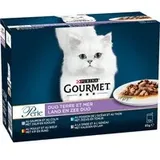 Gourmet Perle Gemischte Auswahl 12 x 85 g - Duo vom Land & aus dem Meer