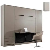 QMM TraumMöbel Schrankbett 140 x 200 cm Weiß