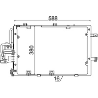 Mahle AC 308 000S Kondensator Klimaanlage