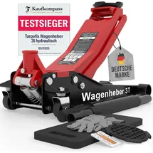 Tarpofix Rangierwagenheber Leder/Stahl 85-475 mm rot