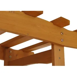 MCW Rosenbogen mit Sitzbank 201 x 160 x 60 cm Natur