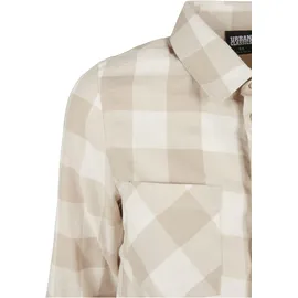URBAN CLASSICS Turnup Checked Flanell Shirt Beige S