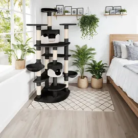 Tectake Fippi Kratzbaum 201 cm schwarz