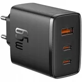 Baseus Cube Pro GaN Quick Charger C+C+U, 65W, Black EU (P10152301113-00)