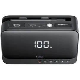 Baseus Multifunktionaler Jumpstarter BS-CH013: 600A 6000mAh Powerbank Kompressor / / Schwarz