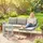 Outsunny Garten-Lounge-Set 3-tlg. hellgrau