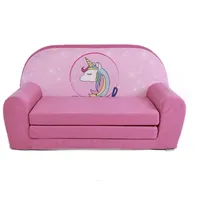 FORTISLINE – Kindersofa MINI ausklappbar 40x78x45cm - Kindersofa für Kinder 2in1 - Kindercouch ausklappbar - Schlafcouch aus Schaumstoff - Abnehmbarer Bezug - Viele Motive