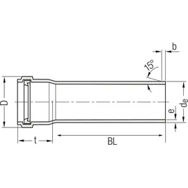 Rehau RAUPIANO PLUS Abflussrohr DN 110, 250 mm