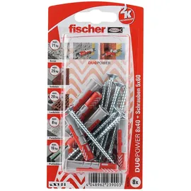 Fischer Duopower Dübel 8,0 x 40 mm 8 Stück