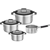 Rösle Silence Pro Topf-Set 4-tlg. 3 x Kochtopf + Stielkasserolle