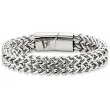 Bruno Banani Armband Ankerkette Edelstahl silberfarben 19