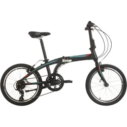 KS Cycling Faltrad »Yachter«, 7 Gang, Shimano, Tourney Schaltwerk, Kettenschaltung KS Cycling schwarz + schwarz 29 cm