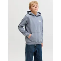 Jack & Jones Junior Kapuzensweatshirt bedruckt Grau 176