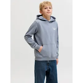 Jack & Jones Junior Kapuzensweatshirt bedruckt Grau 176