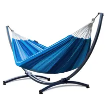 Potenza Hängematte XXL 220 x 160 cm Blau/Grau