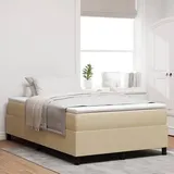 vidaXL Boxspringbett Hellgrün Grau Cordstoff