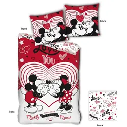 Mickey Maus Bettwäsche Set für Kinder – 140x200 cm Bettbezug & 63x63 cm Kissenbezug