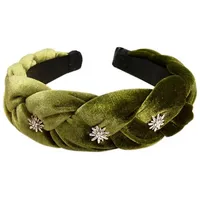 Alpenflüstern Schmuckset Haarreifen - EDELWEISS grün