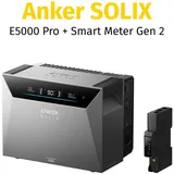 Anker SOLIX Solarbank 4 E5000 Pro mit Smart Meter Gen 2,5000w Solareingang,2500w Power,10000 Ladezyklen