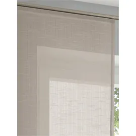 Kutti Schiebegardine HEINE HOME Gr. 4, beige, B:60cm H:245cm, Polyester, Gardinen