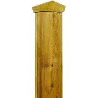 OSMO Pfostenkappe Dach für Holzpfosten 90x90 mm Anthrazit