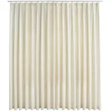 vidaXL Verdunkelungsvorhang mit Haken Samt Creme 290 x 245 cm