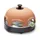 EMERIO Pizzaofen, PIZZARETTE das Original, handgemachte Terracotta Tonhaube, patentiertes Design, für Mini-Pizza, echter Familien-Spaß für 6 Per...