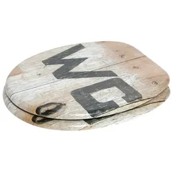 Sanilo WC-Sitz, BxL: 37,7 x 47 cm, Old Style - braun