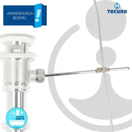 tecuro Zugstange für Exzenter Ab- und Überlaufgarnitur 205 mm x Ø 5 mm Ablaufventil